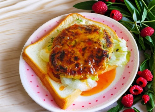 蔬食小米漢堡排