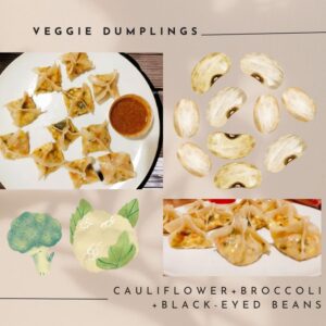 Cauliflower, Broccoli, Black-eyed beans