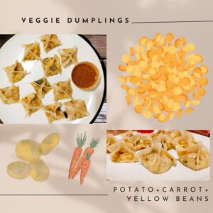 Veggie Dumplings - Potato, Carrot, Yellow-beans