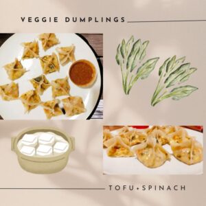 Veggie Dumplings - Tofu and Spinach